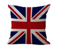 Axyaa Flag Print Dog Design Throw Pillow Cover 45x45cm