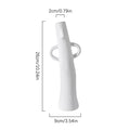 Axyaa Ceramic Vase Figurine White Flowerpot Home Decor