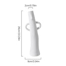 Axyaa Ceramic Vase Figurine White Flowerpot Home Decor