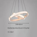 Axyaa Luxury Acrylic LED Pendant Chandelier for Home Decor