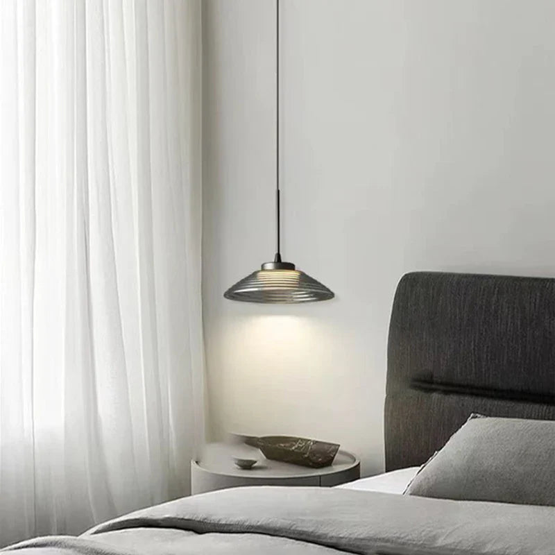 Modern Gray Glass Pendant Light by Axyaa - Dimmable, Changeable, Nordic Design