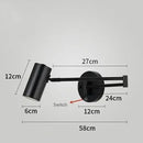 Axyaa Swinging LED Wall Lamp with Adjustable Telescopic Arm