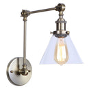 Axyaa Industrial Swing Arm LED Lamp with Pull Chain Switch
