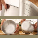 Axyaa Stainless Steel Drain Basket Scale Kitchen Basin Rice Washing Fruits Drainer