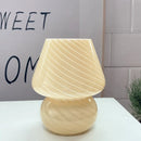 Axyaa Glass Mushroom Table Lamp LED E27/E14 USB Dimmable Night Light