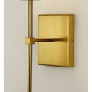 Axya Classic Rustic Industrial Wall Sconce White Lampshade - Bedroom Bathroom Mirror Light