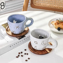 Axyaa 3D Cute Animal Snail Flower Ceramic Coffee Mug - Lovely Gift for Besties