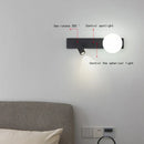 Axyaa White Acrylic Ball Wall Light Bedside Lamp 3000K G9 Bulb
