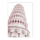 Axyaa Paris Tower Rose Flowers Motorbike Architecture Canvas Wall Art Nordic Poster
