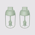 Axyaa Glass Seasoning Set with Lid Spoon - 250ML Oil Bottle, Pepper Jar, Salt Shaker