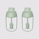 Axyaa Glass Seasoning Set with Lid Spoon - 250ML Oil Bottle, Pepper Jar, Salt Shaker