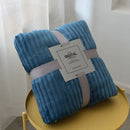 Axyaa Coral Fleece Winter Blanket - Soft & Warm Sofa Bedspread Plaid