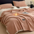 Axyaa Plush Flannel Queen Size Blanket for Sofa Bed All-Season Warmth