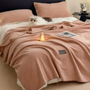 Axyaa Plush Flannel Queen Size Blanket for Sofa Bed All-Season Warmth