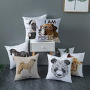 Axyaa Cute Animal Print Pillow Cover - 45X45cm