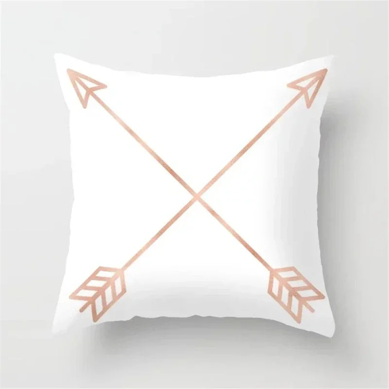 Axyaa Glitter Geometric Pineapple Pillow Covers - 45X45cm