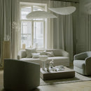 Axyaa Cloud Chandelier: Danish Paper Pendant Lamp for Home Décor