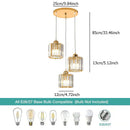 Axyaa Crystal Pendant Light for Kitchen Bedroom Living Room Chandelier