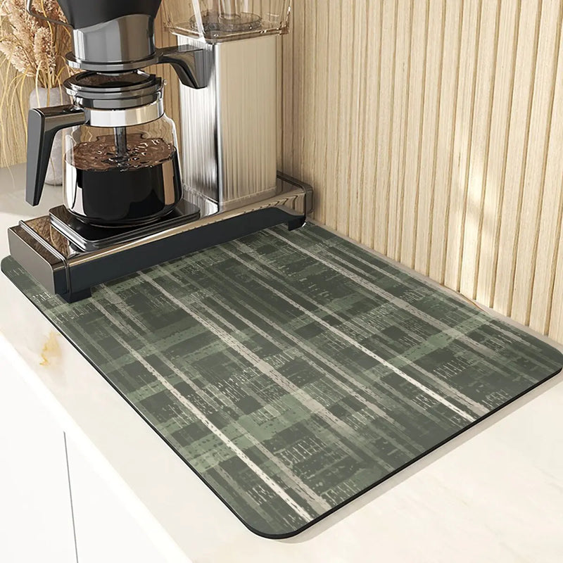 Axyaa Stripe Coasters: Stylish Non-Slip Table Mat & Absorbent Placemat