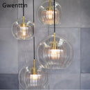 Axyaa Modern Nordic Glass LED Pendant Light for Stylish Home Decor