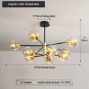 Axyaa Modern minimalist Nordic chandelier for living room, restaurant, and bedroom lighting