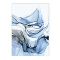 Marble Blue Gold Wall Art Canvas Painting Modern Posters Prints Axyaa