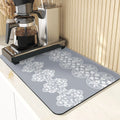 Axyaa Stripe Print Kitchen Drying Mat - Stylish & Absorbent Bar Decoration and Mouse Pad