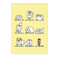Axyaa Bathroom Yoga Funny Wall Canvas Art for Minimalist Home Decor