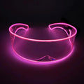 Axyaa LED Party Glasses | Light Up Rave Visor Glasses for Christmas Halloween