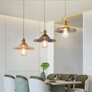 Axyaa Glass Pendant Chandelier Lighting E27 Hang Lamp for Home Decoration