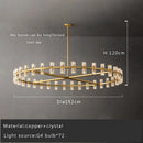 Axyaa Luxury Gold Chandeliers for Living Room in America with Glass Crystals and LED Lighting