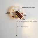Axyaa Terrazzo Wooden LED Wall Light for Bathroom Bedroom Home Decor
