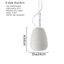 Axyaa Nordic Cocoon Glass Pendant Lamp for Living Room Loft & Restaurant