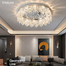 Axyaa Modern Crystal Round Dimmable LED Ceiling Light