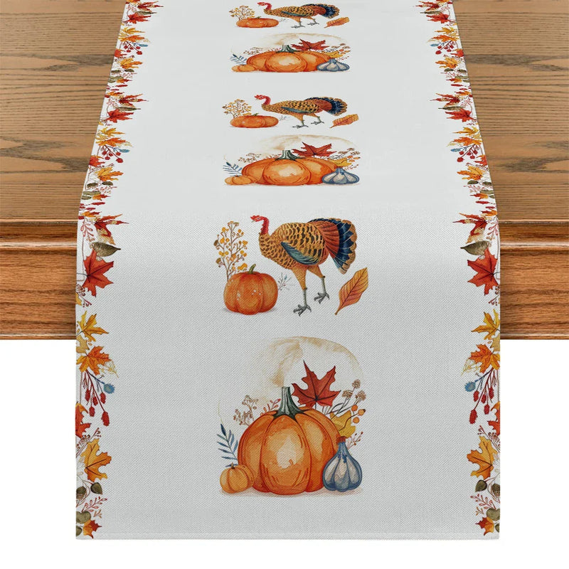 Axyaa Maple Leaf Table Runner Home Decoration for Dining Tables and Wedding Party
