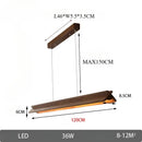 Axyaa Modern Solid Wood LED Chandelier for Dining Kitchen Living Room