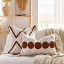 Axyaa Nordic Bohemian Tufted Tassel Throw Pillowcase, Geometric Pattern Cushion Cover
