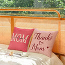 Axyaa Happy Mother's Day Square Pillowcase - Mom Love Sofa Cushion Cover