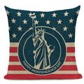 Axyaa Union Jack American Flag Throw Pillow Cases 45x45cm Square Top King Size
