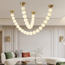 Axyaa Nordic Bean Pendant LED Ceiling Lamp for Indoor Decor