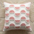 Axyaa Pink Plush Sofa Pillow Case 45X45, Love Style Home Decorative Cushion Cover