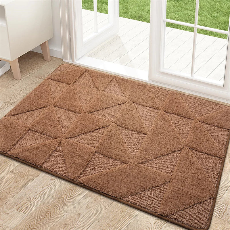 Axyaa Low-Profile Indoor Entry Doormat 80x120 - Non-Slip Absorbent Washable Rug