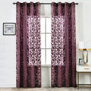 Axyaa Floral Jacquard Grommet Curtain for Home Decoration