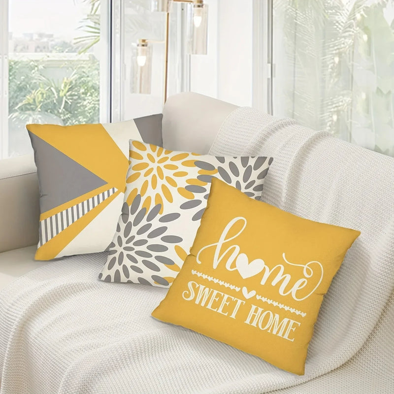 Axyaa Geometric Pattern Printed Pillowcase for Stylish Home Décor