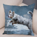 Axyaa Australian Shepherd Pillow Cover - Cute Dog Animal Cushion
