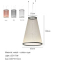 Axyaa Nordic Tassel Chandelier: Minimalist Line Art Pendant Lamp for Home Decor