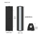 Axyaa 12W Outdoor Wall Sconce, Waterproof Aluminum Garden Porch Terrace Balcony Lighting