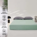 Axyaa Mulberry Silk Fitted Bed Sheet 140/160x200 - Premium Smooth Mattress Cover