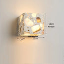 Axyaa Terrazzo Stone LED Wall Light for Bathroom Porch Hallway Waterproof Bedside Lamp