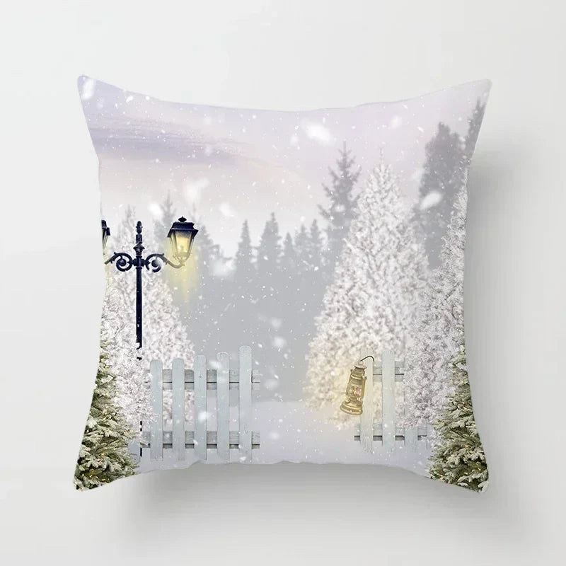 Axyaa Christmas Tree Throw Pillow Cover - Festive Home Decor